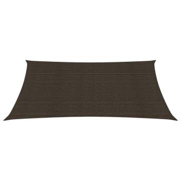 HDPE Sunshade Sail 3x4.5m Brown - 90% UV Protection