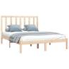 Solid Wood Pine Bed Frame 160x200 cm | Hipomarket UK