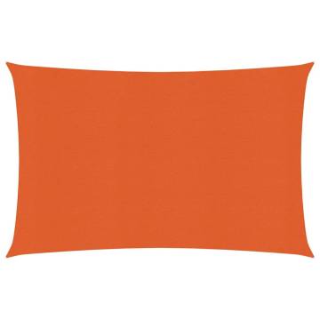 Sunshade Sail 160 g/m² Orange 2.5x3.5 m - HDPE Protection