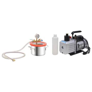 3.7L Vacuum Chamber with 2-Stage Pump - Hipomarket