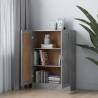 Stylish Concrete Grey Book Cabinet - 82.5x30.5x115 cm