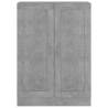 Stylish Concrete Grey Book Cabinet - 82.5x30.5x115 cm