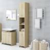 Bathroom Cabinet Sonoma Oak 30x30x183.5 cm Engineered Wood Colour sonoma oak Model with handle Number of 1 