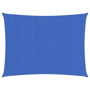 Blue Sunshade Sail 2x3m | HDPE | 90% UV Protection