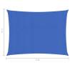 Blue Sunshade Sail 2x3m | HDPE | 90% UV Protection