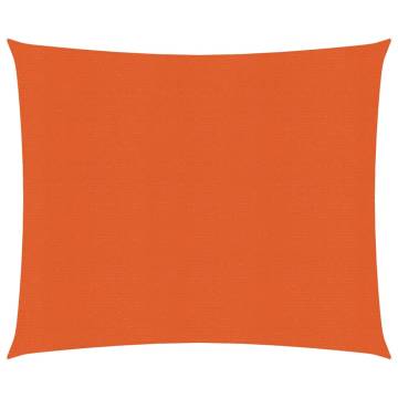 Sunshade Sail 160g/m² Orange 3x3m HDPE | Hipomarket