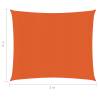 Sunshade Sail 160g/m² Orange 3x3m HDPE | Hipomarket