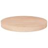 Round Table Top Ø40x4 cm Untreated Solid Wood Oak Colour natural Size Ø 40 x 4 cm Quantity in Package 1 