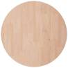 Round Oak Table Top Ø40x4 cm - Untreated Solid Wood