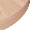 Round Oak Table Top Ø40x4 cm - Untreated Solid Wood