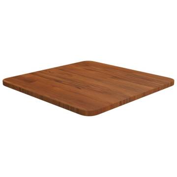 Dark Brown Square Oak Table Top 40x40cm - Durable & Stylish