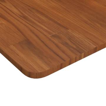 Dark Brown Square Oak Table Top 40x40cm - Durable & Stylish