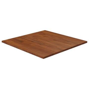 Square Dark Brown Oak Table Top 60x60cm | Hipo Market