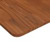 Square Dark Brown Oak Table Top 60x60cm | Hipo Market