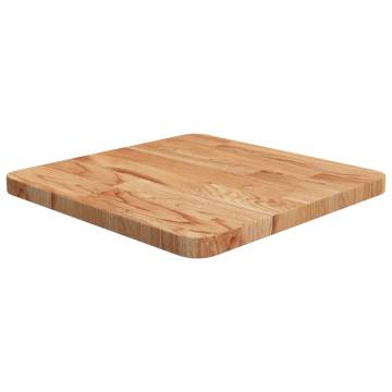 Light Brown Square Table Top - Solid Oak 40x40cm