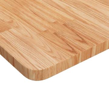 Light Brown Square Table Top - Solid Oak 40x40cm