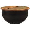 Coffee Table Black 50x27 cm Solid Wood Reclaimed Colour black Size 50 x 27 cm Quantity in Package 1 