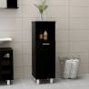 Bathroom Cabinet Black 30x30x95 cm Engineered Wood Colour black Number of 1 Number of Pieces 