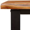 3 Piece Dining Set with Live Edge Solid Wood Acacia | Hipo Market