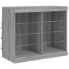 Modern LED Sideboard Grey Sonoma - 163x37 cm | Hipo Market