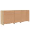 Modern Sideboard with LED Lights - Sonoma Oak 181.5x37x67 cm