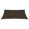 Brown Sunshade Sail 2.5x3.5m | 160g/m² HDPE | HipoMarket UK