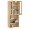 Elegant Highboard Sonoma Oak - 69.5x34x180 cm | HipoMarket