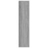 Stylish Grey Sonoma Book Cabinet - 66x30x130 cm