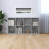 Stylish Grey Sonoma Book Cabinet - 66x30x130 cm