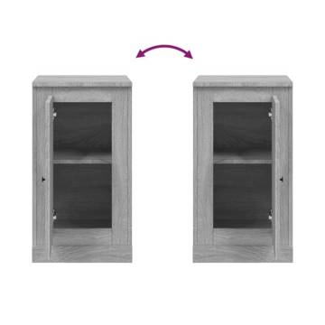 Grey Sonoma Sideboards 2 pcs | Stylish Storage Solutions