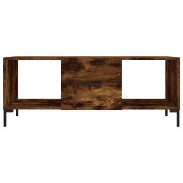 Stylish Smoked Oak Coffee Table - 102x50 cm | Hipomarket