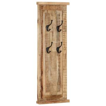 Coat Racks - 2 pcs Solid Wood Mango - Elegant Storage Solution