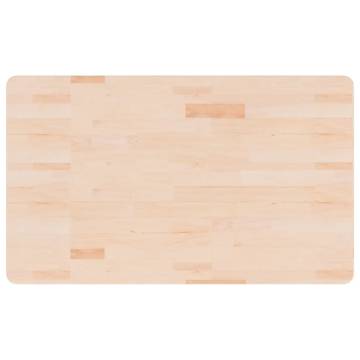 Untreated Solid Wood Bathroom Countertop - 100x60 cm