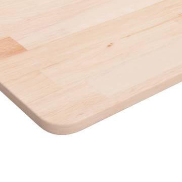 Square Table Top 70x70 cm - Untreated Solid Oak Wood