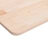 Square Table Top 70x70 cm - Untreated Solid Oak Wood