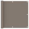 Balcony Screen Taupe 90x500 cm Oxford Fabric Colour taupe Size 90 x 500 cm Quantity in Package 1 