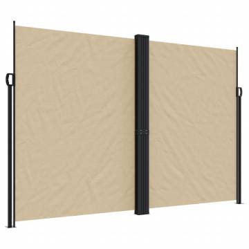 Retractable Side Awning Beige - 220x1200 cm | HipoMarket