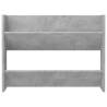 Wall Shoe Cabinet - Concrete Grey 80x18x60 cm - Hipomarket UK