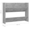 Wall Shoe Cabinet - Concrete Grey 80x18x60 cm - Hipomarket UK