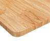 Light Brown Bathroom Countertop - Solid Oak 60x40x2.5cm