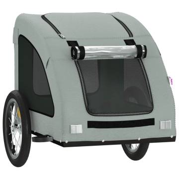 Pet Bike Trailer - Grey Oxford Fabric & Iron | HipoMarket