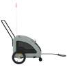 Pet Bike Trailer - Grey Oxford Fabric & Iron | HipoMarket