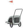 Pet Bike Trailer - Grey Oxford Fabric & Iron | HipoMarket