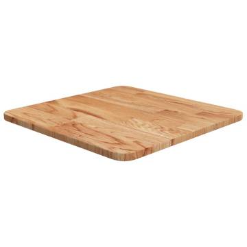 Square Light Brown Oak Table Top - Versatile Solid Wood