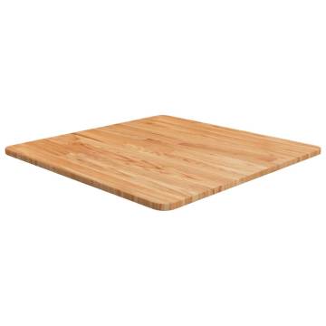 Light Brown Square Table Top - Solid Oak 60x60cm | Hipo Market