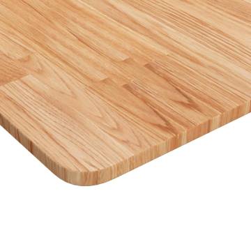 Light Brown Square Table Top - Solid Oak 60x60cm | Hipo Market