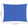 Blue Sunshade Sail 3.5x4.5m HDPE - Outdoor UV Protection