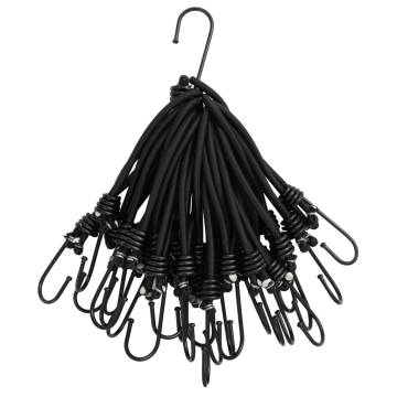 Bungee Cord with Hooks 25 pcs 17 cm - Durable & Versatile