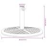 Parasol Base for Ø38/48mm Poles - 12kg Round