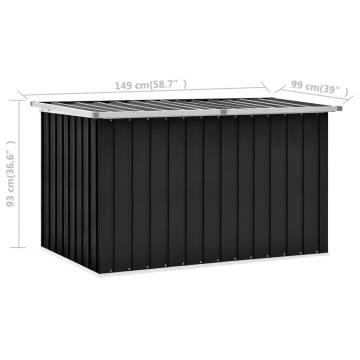 Stylish Garden Storage Box Anthracite - 149x99x93 cm